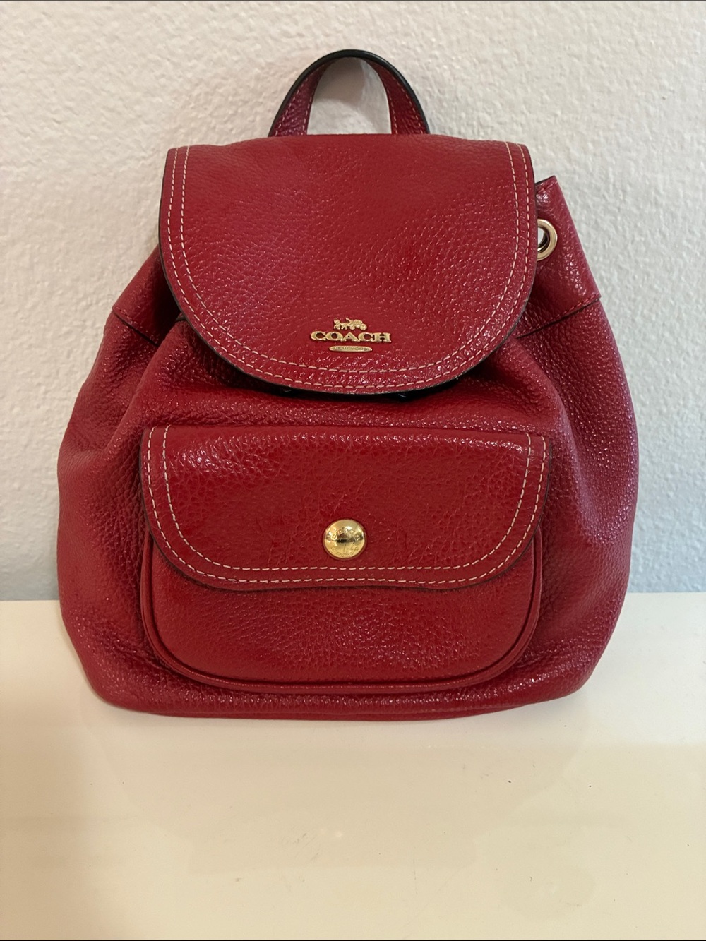 Coach Pennie 22 mini backpack Red